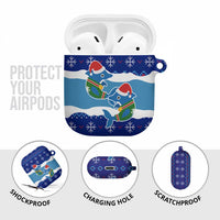 Dolphin Couple Christmas AirPods Case Funny Xmas Holiday Patterns - Wonder Print Shop