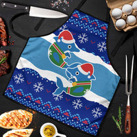 Dolphin Couple Christmas Apron Funny Xmas Holiday Patterns - Wonder Print Shop