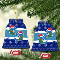 Dolphin Couple Christmas Ceramic Ornament Funny Xmas Holiday Patterns - Wonder Print Shop