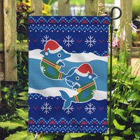 Dolphin Couple Christmas Garden Flag Funny Xmas Holiday Patterns - Wonder Print Shop