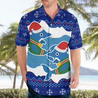 Dolphin Couple Christmas Hawaiian Shirt Funny Xmas Holiday Patterns - Wonder Print Shop