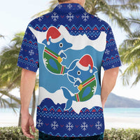 Dolphin Couple Christmas Hawaiian Shirt Funny Xmas Holiday Patterns - Wonder Print Shop