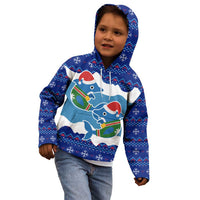 Dolphin Couple Christmas Kid Hoodie Funny Xmas Holiday Patterns - Wonder Print Shop