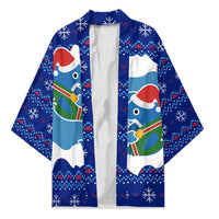 Dolphin Couple Christmas Kimono Funny Xmas Holiday Patterns - Wonder Print Shop