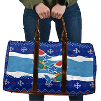 Dolphin Couple Christmas Travel Bag Funny Xmas Holiday Patterns - Wonder Print Shop
