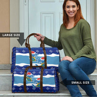 Dolphin Couple Christmas Travel Bag Funny Xmas Holiday Patterns - Wonder Print Shop
