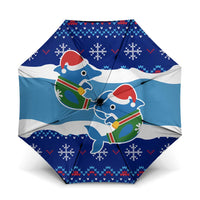 Dolphin Couple Christmas Umbrella Funny Xmas Holiday Patterns - Wonder Print Shop