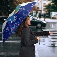 Dolphin Couple Christmas Umbrella Funny Xmas Holiday Patterns - Wonder Print Shop