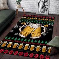 Drinker Bell Christmas Area Rug Funny Xmas Holiday Patterns - Wonder Print Shop
