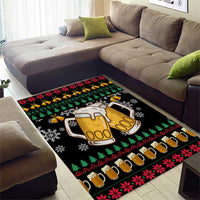 Drinker Bell Christmas Area Rug Funny Xmas Holiday Patterns - Wonder Print Shop