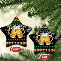 Drinker Bell Christmas Ceramic Ornament Funny Xmas Holiday Patterns - Wonder Print Shop