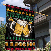 Drinker Bell Christmas Garden Flag Funny Xmas Holiday Patterns - Wonder Print Shop