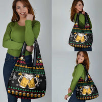 Drinker Bell Christmas Grocery Bag Funny Xmas Holiday Patterns - Wonder Print Shop
