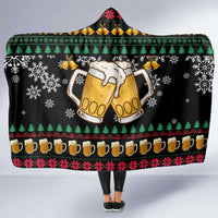 Drinker Bell Christmas Hooded Blanket Funny Xmas Holiday Patterns - Wonder Print Shop