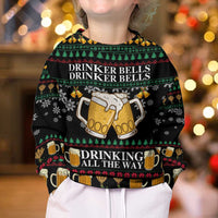 Drinker Bell Christmas Kid Ugly Christmas Sweater Funny Xmas Holiday Patterns - Wonder Print Shop