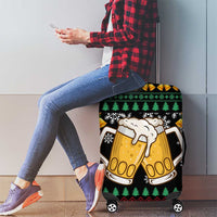 Drinker Bell Christmas Luggage Cover Funny Xmas Holiday Patterns - Wonder Print Shop