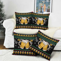 Drinker Bell Christmas Pillow Cover Funny Xmas Holiday Patterns - Wonder Print Shop