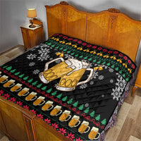 Drinker Bell Christmas Quilt Funny Xmas Holiday Patterns - Wonder Print Shop
