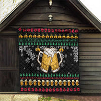 Drinker Bell Christmas Quilt Funny Xmas Holiday Patterns - Wonder Print Shop