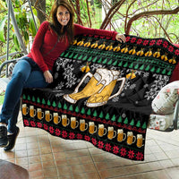 Drinker Bell Christmas Quilt Funny Xmas Holiday Patterns - Wonder Print Shop