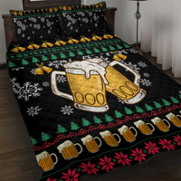 Drinker Bell Christmas Quilt Bed Set Funny Xmas Holiday Patterns - Wonder Print Shop
