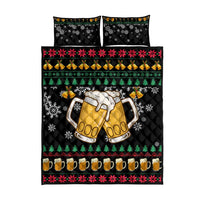 Drinker Bell Christmas Quilt Bed Set Funny Xmas Holiday Patterns - Wonder Print Shop