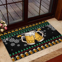Drinker Bell Christmas Rubber Doormat Funny Xmas Holiday Patterns - Wonder Print Shop