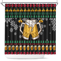 Drinker Bell Christmas Shower Curtain Funny Xmas Holiday Patterns - Wonder Print Shop