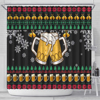 Drinker Bell Christmas Shower Curtain Funny Xmas Holiday Patterns - Wonder Print Shop