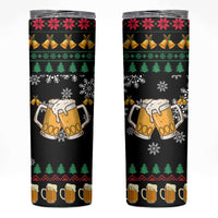 Drinker Bell Christmas Skinny Tumbler Funny Xmas Holiday Patterns - Wonder Print Shop