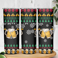 Drinker Bell Christmas Skinny Tumbler Funny Xmas Holiday Patterns - Wonder Print Shop