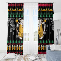 Drinker Bell Christmas Window Curtain Funny Xmas Holiday Patterns - Wonder Print Shop