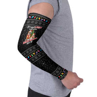 English Bulldog Show Up Christmas Arm Sleeves Funny Xmas Holiday Patterns - Wonder Print Shop