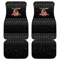 English Bulldog Show Up Christmas Car Mats Funny Xmas Holiday Patterns - Wonder Print Shop