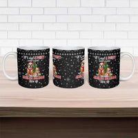 English Bulldog Show Up Christmas Ceramic Mug Funny Xmas Holiday Patterns - Wonder Print Shop