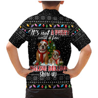 English Bulldog Show Up Christmas Family Matching Mermaid Dress and Hawaiian Shirt Funny Xmas Holiday Patterns - Wonder Print Shop