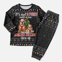 English Bulldog Show Up Christmas Pajama Set Funny Xmas Holiday Patterns - Wonder Print Shop