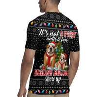 English Bulldog Show Up Christmas Rugby Jersey Funny Xmas Holiday Patterns - Wonder Print Shop