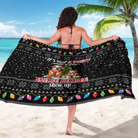 English Bulldog Show Up Christmas Sarong Funny Xmas Holiday Patterns - Wonder Print Shop