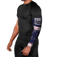Jesus Has Your Back Jiu Jitsu Christmas Arm Sleeves Funny Xmas Holiday Patterns - Wonder Print Shop