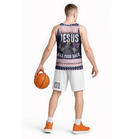 Jesus Has Your Back Jiu Jitsu Christmas Basketball Jersey Funny Xmas Holiday Patterns - Wonder Print Shop