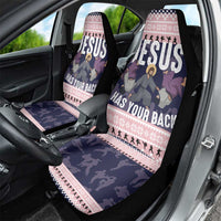 Jesus Has Your Back Jiu Jitsu Christmas Car Seat Cover Funny Xmas Holiday Patterns - Wonder Print Shop