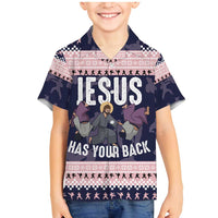 Jesus Has Your Back Jiu Jitsu Christmas Family Matching Mermaid Dress and Hawaiian Shirt Funny Xmas Holiday Patterns - Wonder Print Shop