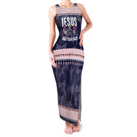 Jesus Has Your Back Jiu Jitsu Christmas Family Matching Tank Maxi Dress and Hawaiian Shirt Funny Xmas Holiday Patterns - Wonder Print Shop