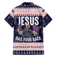Jesus Has Your Back Jiu Jitsu Christmas Hawaiian Shirt Funny Xmas Holiday Patterns - Wonder Print Shop