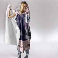 Jesus Has Your Back Jiu Jitsu Christmas Hooded Blanket Funny Xmas Holiday Patterns - Wonder Print Shop