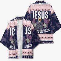 Jesus Has Your Back Jiu Jitsu Christmas Kimono Funny Xmas Holiday Patterns - Wonder Print Shop