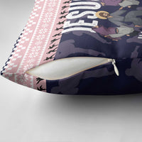 Jesus Has Your Back Jiu Jitsu Christmas Pillow Cover Funny Xmas Holiday Patterns - Wonder Print Shop