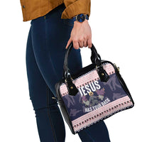 Jesus Has Your Back Jiu Jitsu Christmas Shoulder Handbag Funny Xmas Holiday Patterns - Wonder Print Shop