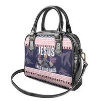 Jesus Has Your Back Jiu Jitsu Christmas Shoulder Handbag Funny Xmas Holiday Patterns - Wonder Print Shop